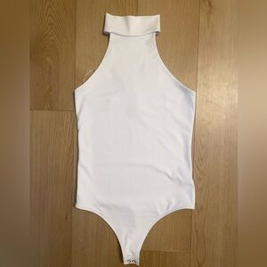 Express Woman’s High Neck Halter Sculpting Thong Bodysuit